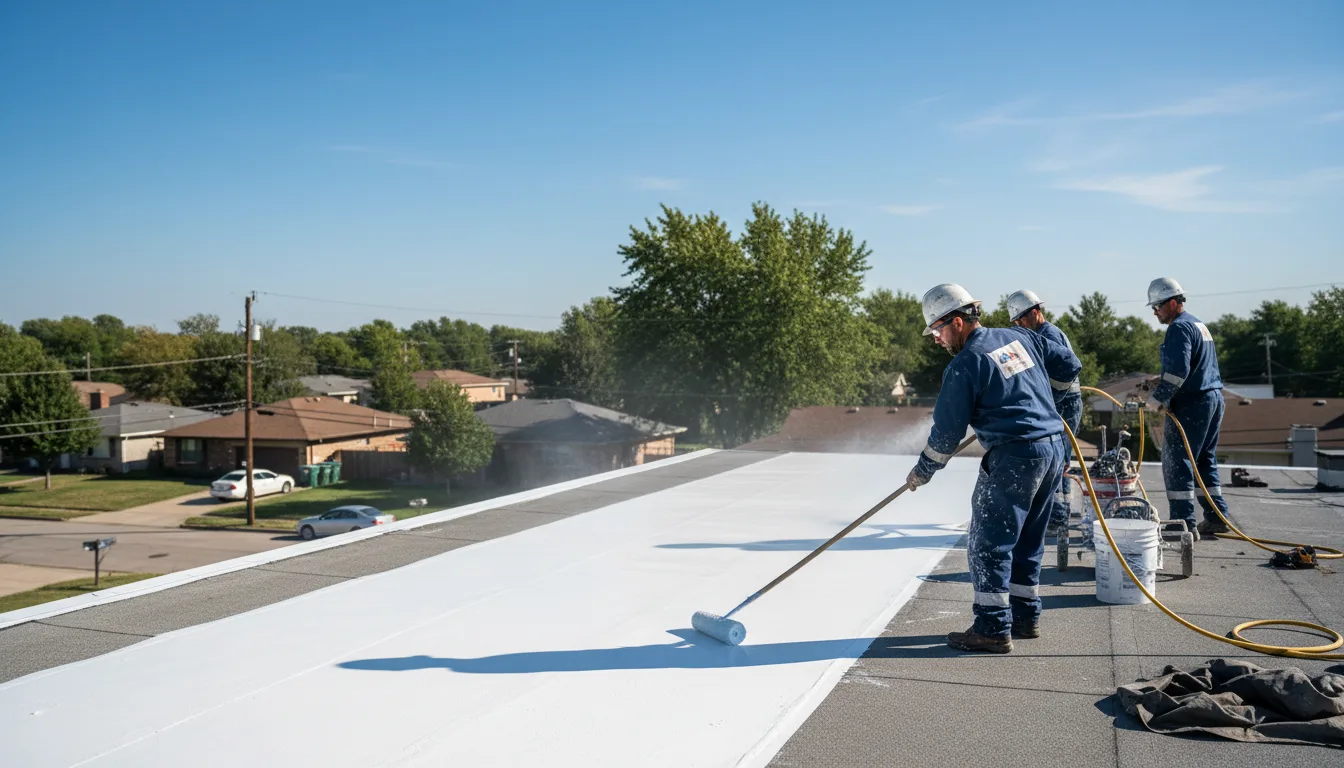 Commercial roof coating in Redford, TX near me